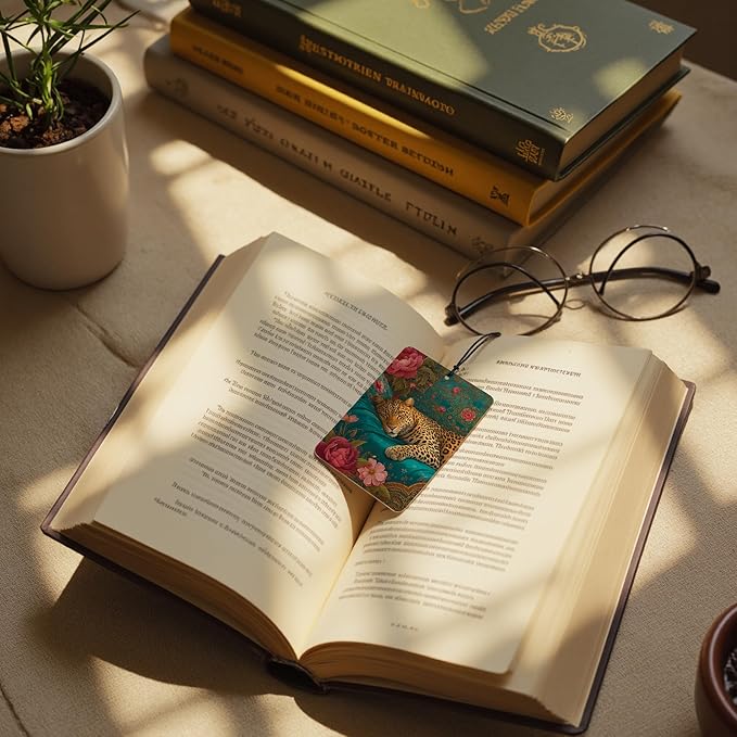 Retro Trendy Leopard Car Air Freshener 4 Pcs, Maximalist Wild Animal Floral Botanical Hanging Air Freshener for Cars Closet Drawer Books Bathroom, Cute Girly Car Accessories for Women