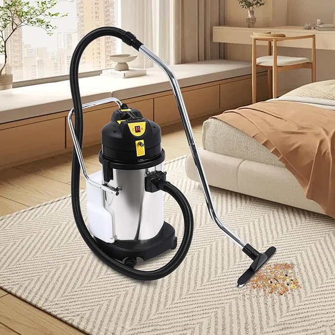 1000W 30L/7.93Gal Commercial Carpet Cleaning Machine, 3 in 1 Professional Extractor Upholstery Wet Dry Vacuum Cleaner, Portable Spot Cleaner for Hotels, Offices