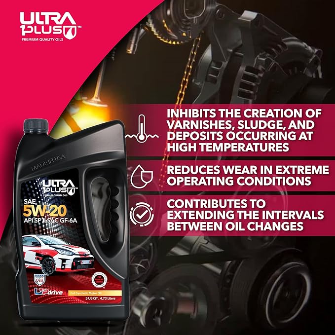 ULTRA 1PLUS 5W-20 Full Synthetic Motor Oil API SP ILSAC GF-6A, 1 Quart