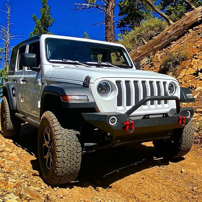 Clix Wipers - Jeep Wrangler & Gladiator (16"/16") White Windshield Wiper Blades (All Wrangler & Gladiator Models), All-Weather Replacement Wipers-Set of 2, Includes Quick Connect Clips (1997-2025)