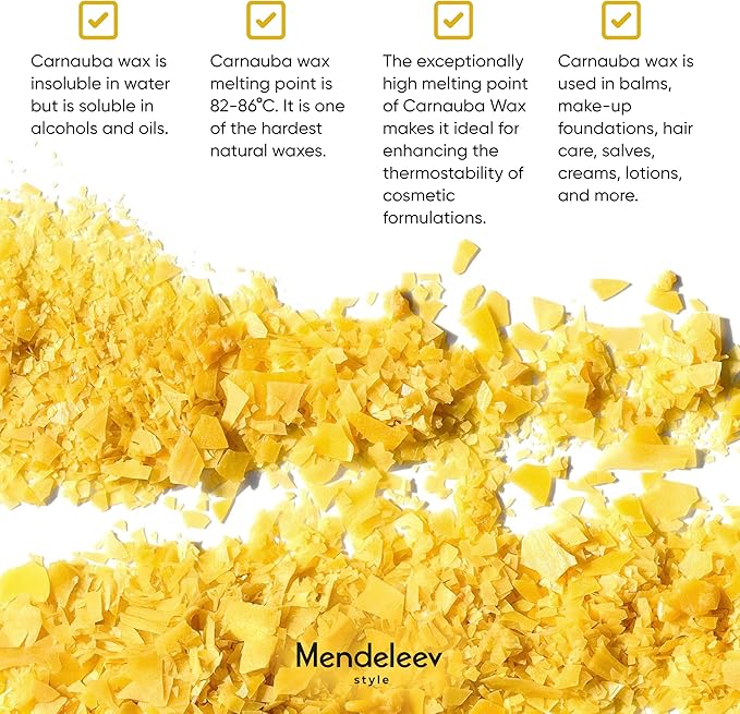 17 Oz Carnauba Wax Flakes Pure Carnauba Wax Bulk for Wood Polishing