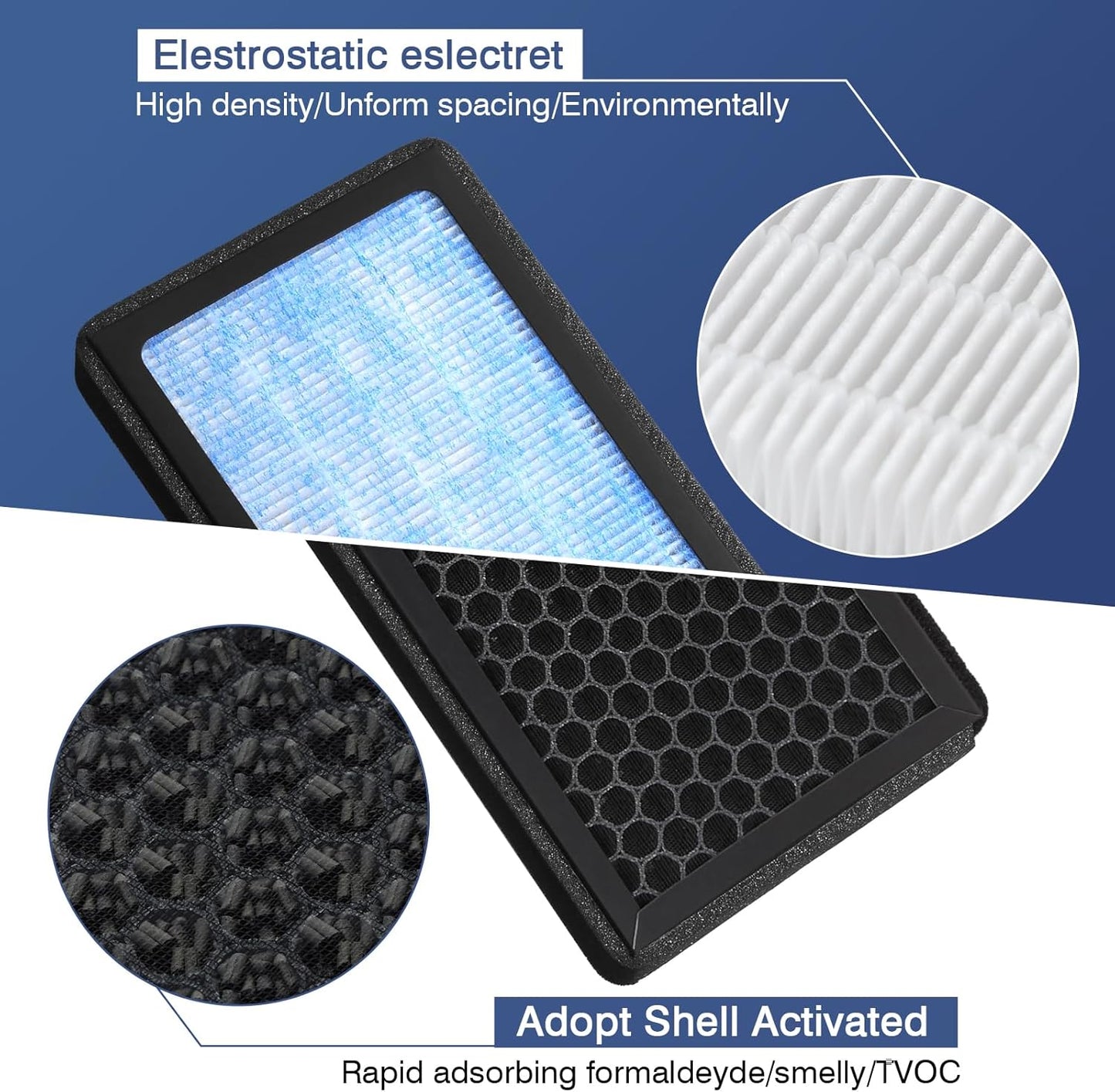 Tesla Model 3 Cabin Air Filter Model Y HEPA Air Intake Replacement 2 Pack with Activated Carbon Tesla Accessories, 2016-2025