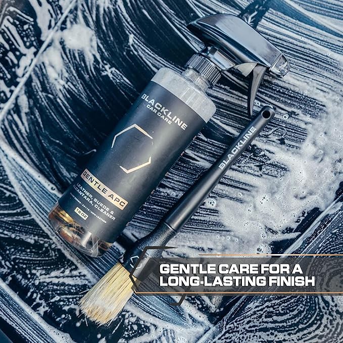 Blackline Car Care - Gentle APC - Streak free total Interior Cleaner and Protectant, Safe for Cars, Motorcycles & More. 16 fl oz leather upholstery cleaner - interior car fabric cleaner, GTL001