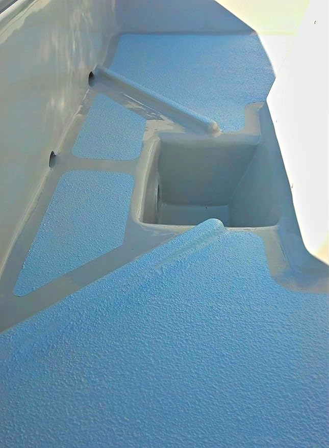 Durabak-18 Textured Truck Bed Liner Gallon KIT - Roll On Coating | DIY Custom Coat for Bedliner and Undercoating, Auto Body, Automotive Rust Proofing, Boat Repair (Gallon, Light Blue)