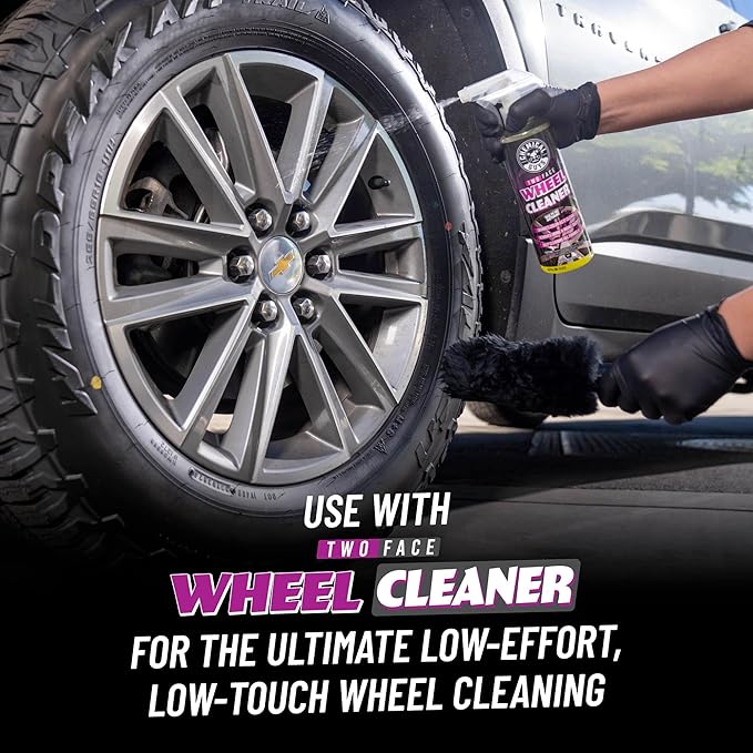 Chemical Guys Gerbil Wheel and Rim Cleaning Brush – Soft Natural Bristle Detailing Tool for Tires, Exhausts and Delicate Surfaces – Safely Cleans Brake Dust, Grime and Dirt, 1 Pack