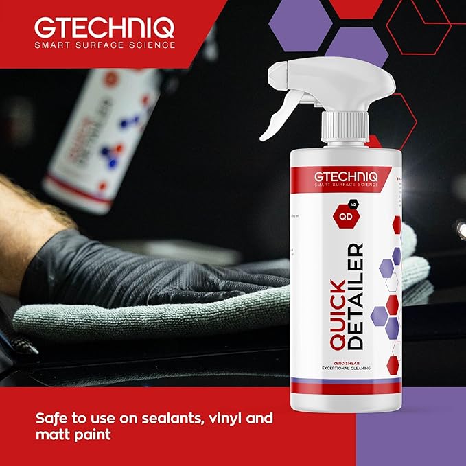 Gtechniq Quick Detailer Spray Car Polish Removes Fingerprints and Watermarks, Detailing Spray Suitable for Bodywork 5000ml, Car Accessories for Car Detailing Kit