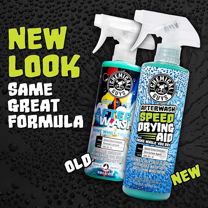 Chemical Guys After Wash Sprayable Gloss Boosting Car Wash Drying Aid - 16 oz Detail Spray Helps Reduce Water Spots, Adds Shine, and Speeds Drying for Cars, Trucks, and Motorcycles