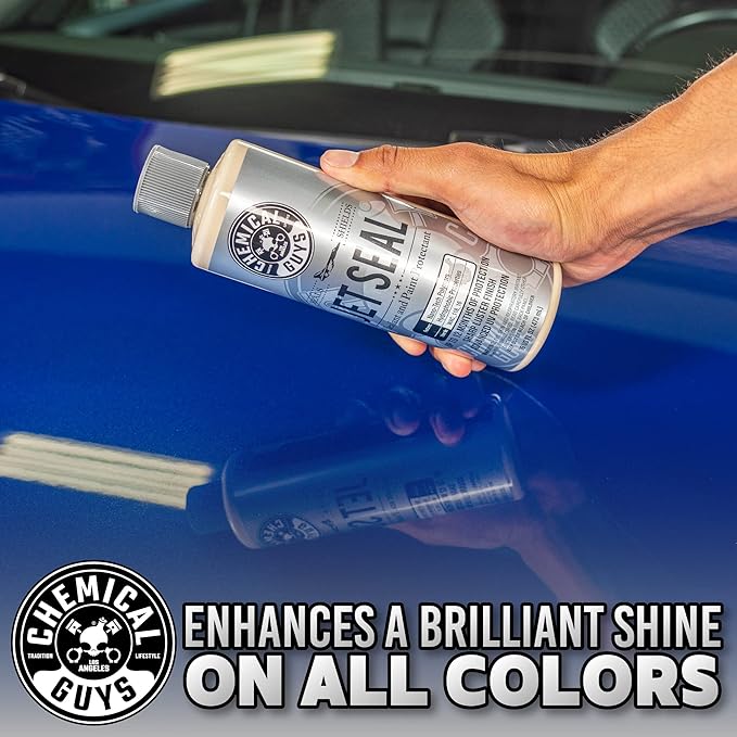 Chemical Guys JetSeal Anti-Corrosion Sealant & Paint Protectant - Advanced Paint Sealant for Cars, Trucks, Motorcycles, SUVs & RVs, Provides Durable Protection & High Gloss Finish, 16 oz