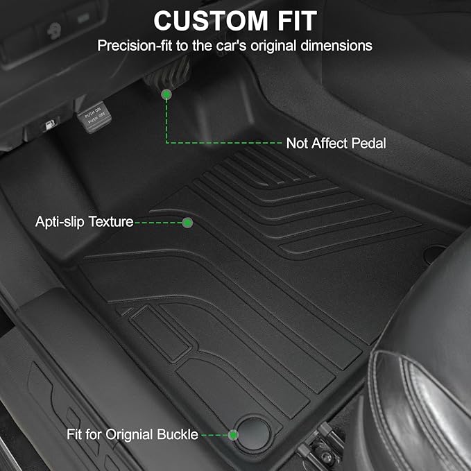 Floor Mats for 2019-2025 2026 Nissan Altima, TPE All Weather Front Rear 2 Row Interior Car Floor Liners Door Sill Guards for Altima SV SR Accessories