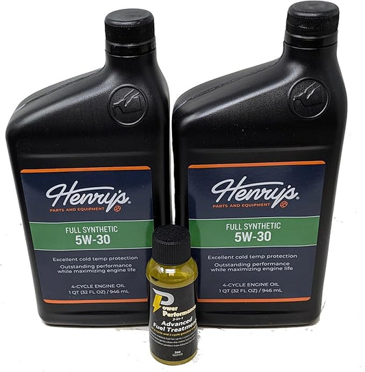 Henry's Pack of 2 H3052610 SAE 5W-30 Full Synthetic Engine Oil Quart and Fuel Treatment
