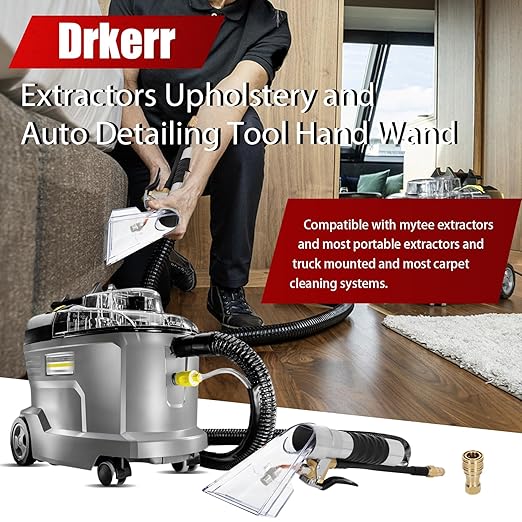 Upgrade Your Cleaning Toolkit with This Carpet Extractor Wand Featuring a 1/4" Quick Disconnect Coupler Valve—Compatible with Shop Vac, Mytee, and Most Upholstery Vacuum Extractors
