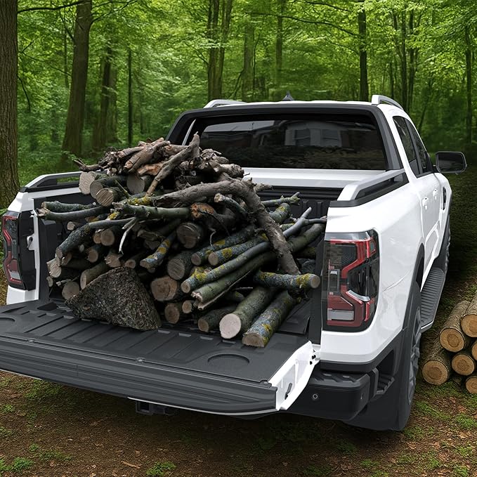 Bed Mat for Ford Ranger 2025 2024, All Weather Truck Bed Liner for 2025 Ford Ranger Accessories, 5FT 59.6'' TPE Cargo Liner Truck Mat