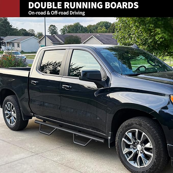 YITAMOTOR Running Boards Compatible with 2019-2025 Dodge Ram 1500 Crew Cab New Body Style Nerf Bars Side Step (Exclude 1500 Classic)