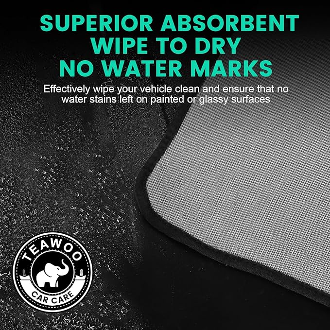 16-Pack Bulk Microfiber Towels for Cars, Super Absorbent Car Drying Towel, Extra Large Car Towel (600GSM, 24" x 35")