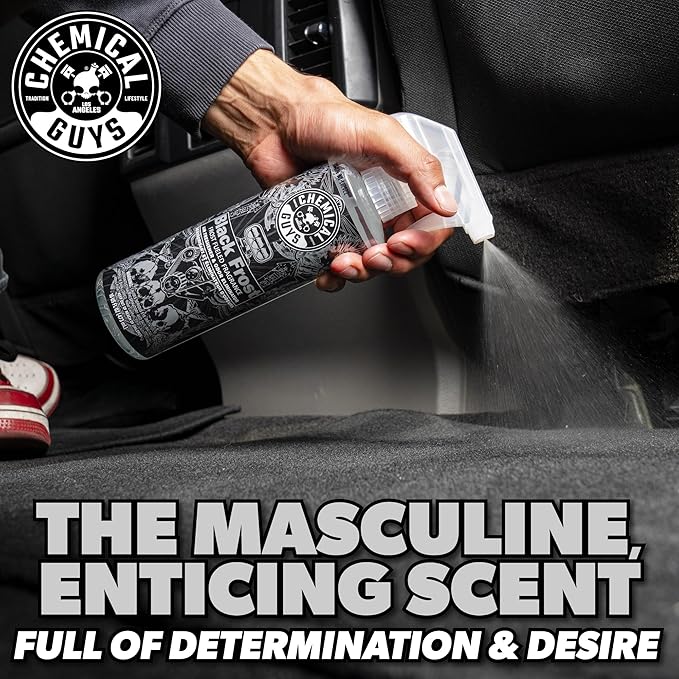 Chemical Guys New Car Smell Premium Air Freshener & Odor Eliminator - Fresh Interior Scent Spray for Cars, Trucks, SUVs, RVs, and Motorcycles - Use in Home, Office, or Garage, 16 oz Bottle