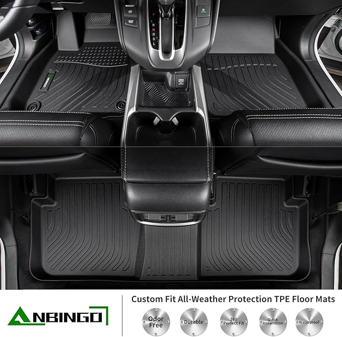 ANBINGO®Fir for Hyundai Elantra Floor Mats 2021-2026(Only Gas & Automatic)&Cargo Liner All Weather Mats for Elantra TPE Car Mat Rugs for Elantra Rubber Trunk Carpet for Elantra