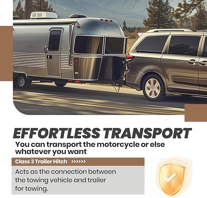 KUAFU Rear Class 3 2” Trailer Hitch Compatible with 2004-2020 Toyota Sienna All Styles Replacement for 75237 Towing Receiver Steel Black