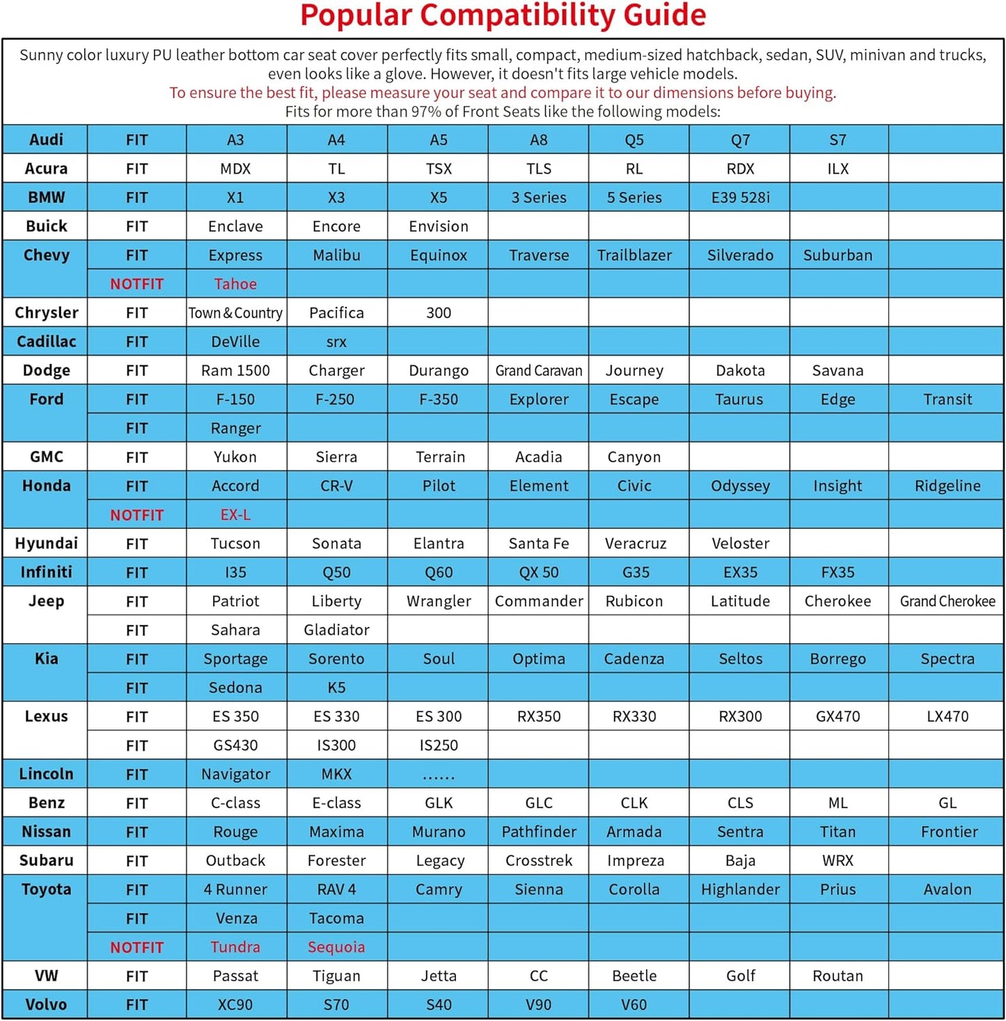 2pc Edge Wrapping Comfortable Car Front Seat Covers, Seat Protectors, Anti-Slip Bottom Seat Cushion Covers for Auto with PU Leather(Beige)