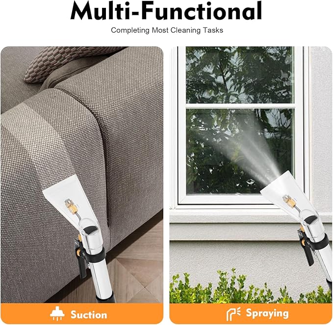 110V 40L Commercial Carpet Cleaner, 3in1 Carpet Spraying Floor Brush Cleaner Portable Carpet Cleaning Machine, Multi-Purpose Wet Dry Vacuum Cleaner Dust Cleaner Collector for Hotels,Home