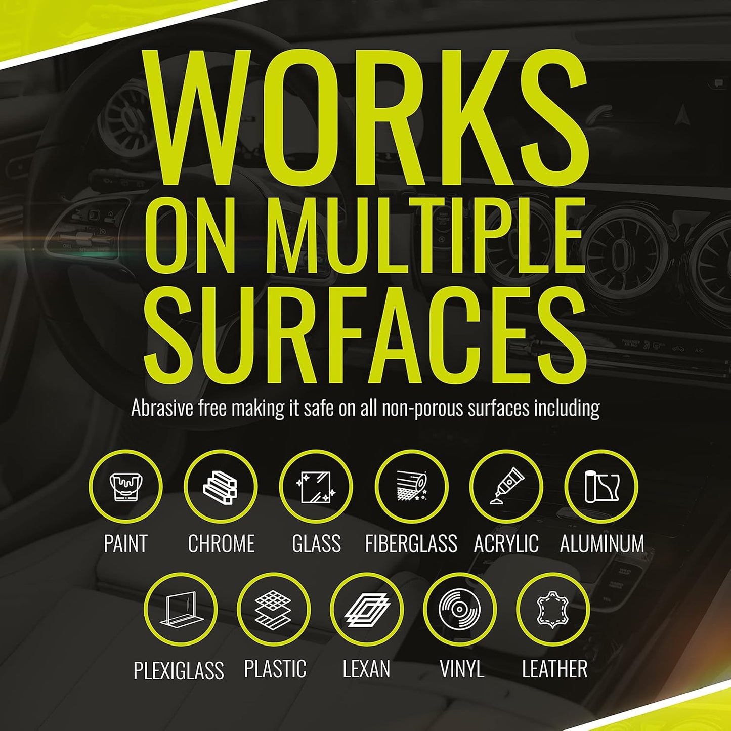 BugSlide 1 Gallon Cleaner Refill for Spray Bottles & Travel Kits - All Surfaces Cleaning and Detailing Solution for Vehicle Interior and Exterior Use - Shines, Degreases, Polishes