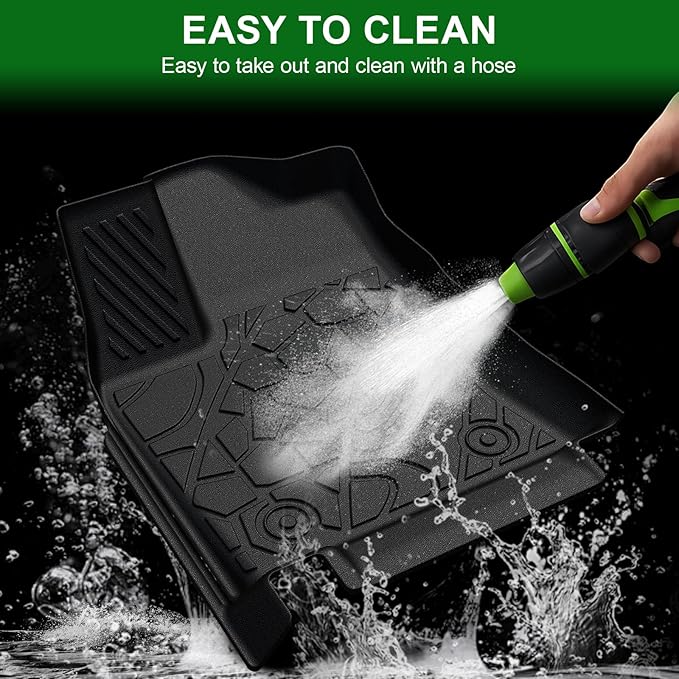 Floor Mats for 2022-2025 2026 Toyota Tundra CrewMax Cab, TPE All Weather Interior Rubber Floor Liners Door Sill Guards for Toyota Tundra SR/SR5/TRD PRO/Limited/Platinum/Castone