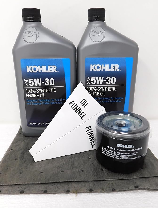 Kohler 5W-30 Full Synthetic Oil Change Kit 2 Quarts oil and Filter