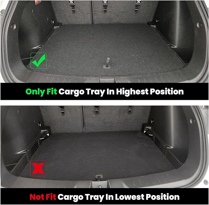 LASFIT Floor Mats & Cargo Liner for Chevrolet Chevy Trailblazer 2021-2026 (Only Fit AWD & Cargo in Upper Deck Position), All Weather TPE Custom Fit Floor Mats for Car, Car Floor Mats Full Set