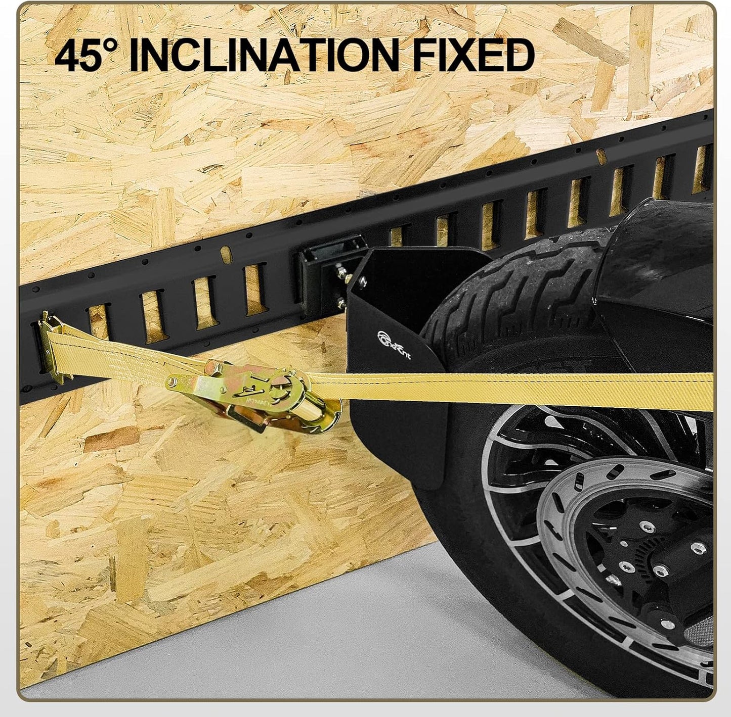 4 Pack E-Track Wheel Chock for E-Track System |E Track Motorcycle Wheel chocks for Dirt Bikes|E-Track Accessories for Enclosed Trailer E-Track Wall Mount Motorcycle Tire for Garages Trailers