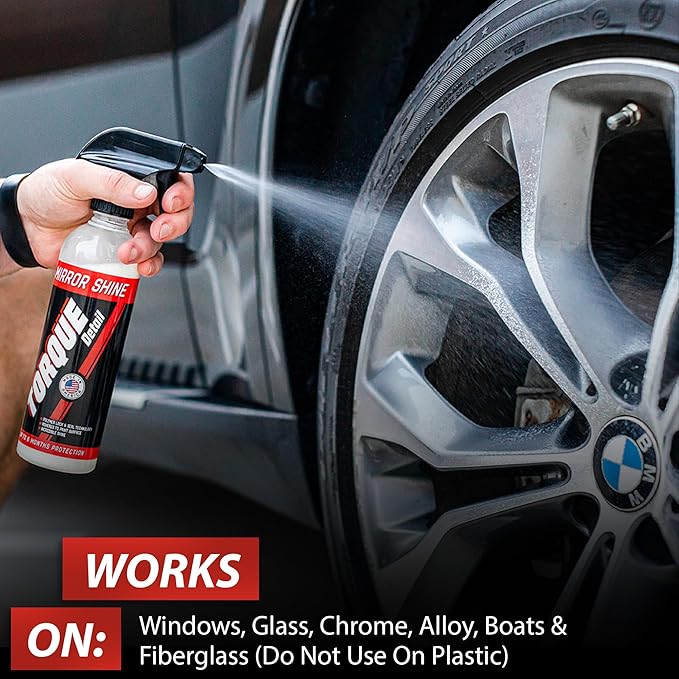 Mirror Shine - Super Gloss Wax & Sealant Hybrid Spray by Torque Detail - Superior Shine w/Professional Detailer Protection - Quickly Applies in Minutes, Each Coat Last Months (16oz (2 Pack))