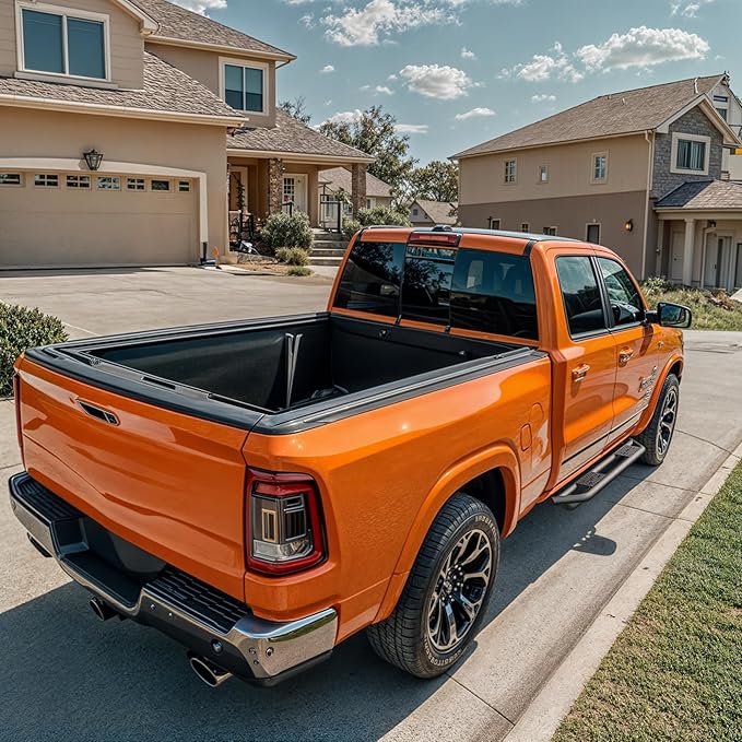 AUTOSAVER88 6.5'' Running Boards Compatible with 2009-2018 Dodge Ram 1500 Crew Cab, 2019-2024 1500 Classic, 2010-2025 Ram 2500/3500, Textured Black Side Step Rails Tube Nerf Bars