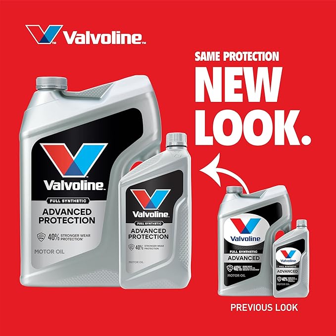 Valvoline Advanced Full Synthetic SAE 5W-20 Motor Oil 1 QT, Case of 6