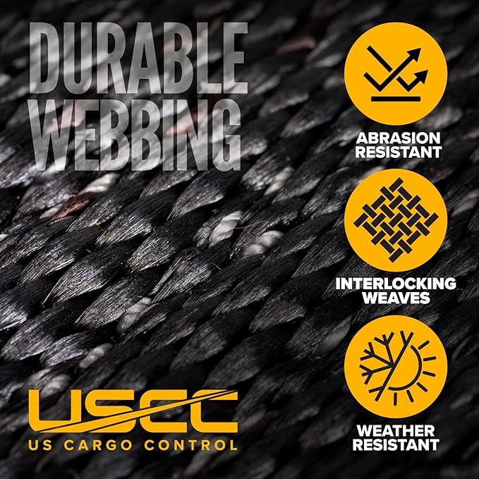 US Cargo Control Endless Ratchet Straps 1 Inch x 30 Foot (24-Pack), Hookless Ratchet Straps 30 FT, 1,500 LBS Break Strength, 1 Inch Tie Downs for Motorcycles, Bikes, Pallets, Kayaks, and Bundling