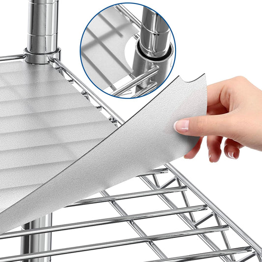 Sterling Shelf Liners Wire Rack Covers: Plastic Shelf Liner Cover for Wire Shelving: Cover Mats for Shelves in Pantry, Closet, and More: 18x36 Inch: Clear, Set of 4