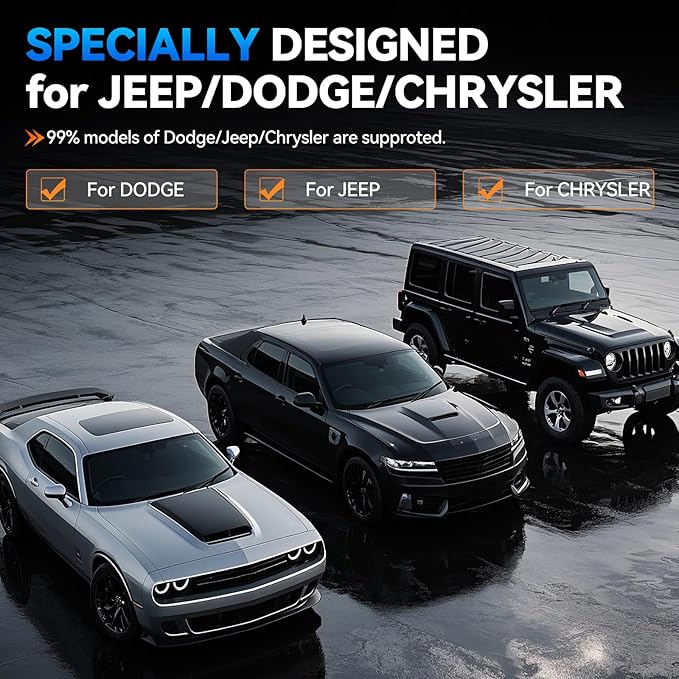 XTOOL IP500 for Jeep OBD2 Scanner, Full Systems Bi-Directional Scan Tool for Jeep/Dodge/Chrysler, with FCA AutoAuth, OBD2 Scanner Tool with All Reset -(Injector/EPB/ABS/BMS),CANFD,Lifetime Update