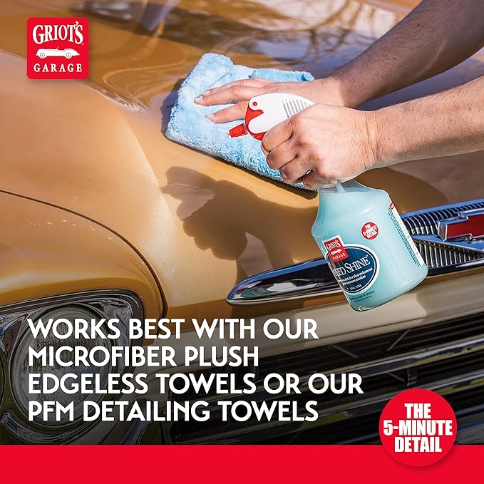 Griot's Garage Speed Shine for Car Detailing, Quick Detailer for All Exterior Surfaces, Trim and Wheels, Provides a Glossy Finish, 11148, One Gallon