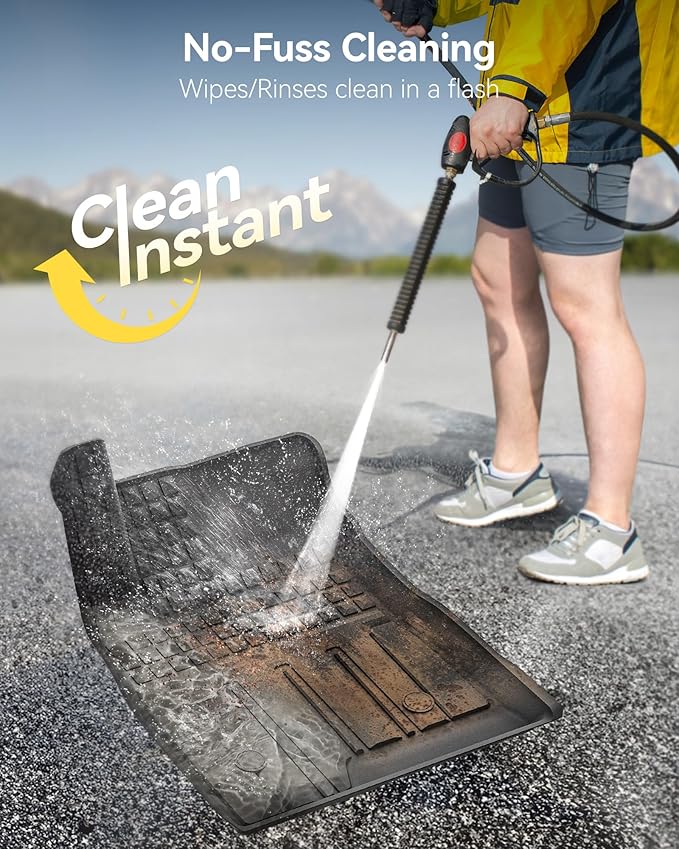 3W Floor Mats & Cargo Liner for Chevy Trax 2024 2025 2026, All Weather TPE Custom Fit Floor Mats for Cars, Car Mats Full Set for Chevy Trax Accessories, Black