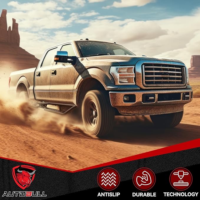 Crew Cab Running Boards Side Steps Compatible with 2019-2025 Chevy Silverado & GMC Sierra 1500 (Excl 2019 Ld/Lt), 2020-2025 Chevrolet Silverado/GMC Sierra 2500 HD 3500 HD Crew Cab