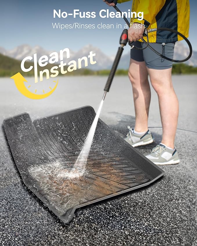 3W Floor Mats Custom Fit for Chevrolet Traverse 2018-2023, TPE All Weather Chevy Traverse Floor Liner 1st and 2nd Row Full Set Car Mats Accessories (ONLY for Bucket Seat 2-Row)