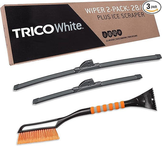 TRICO White™ (35-2817IS) 28 & 17 Inch Pack of 2 Automotive Replacement Windshield Wiper Blades Extreme Weather Beam Blade for Select Vehicle Models