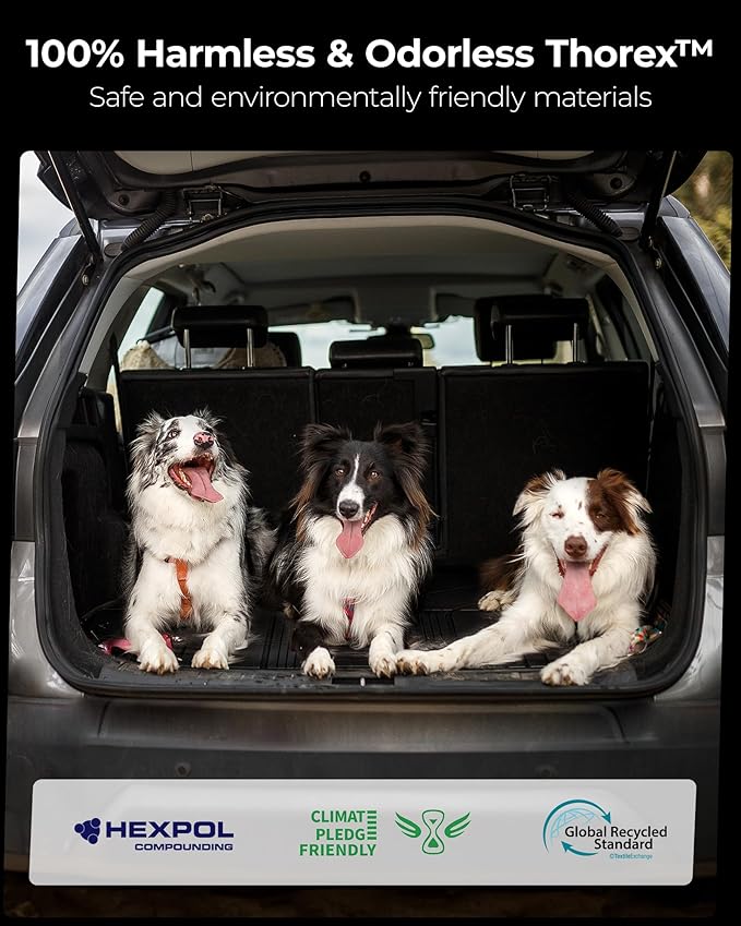 3W Cargo Liner Fit for 2024 2025 Chevrolet Chevy Equinox EV (Non Fuel), TPE All Weather Custom Fit for Chevrolet Equinox EV (Non Fuel) Accessories Cargo mat,Black