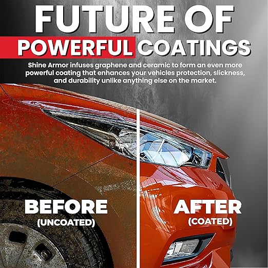 Graphene Ceramic Coating for Cars | Next Gen Car Wax Spray | Protect Paint Work with Highly Concentrated Hydrophobic Ceramic Detail Top Coat for Motorbikes, Trucks and Boats