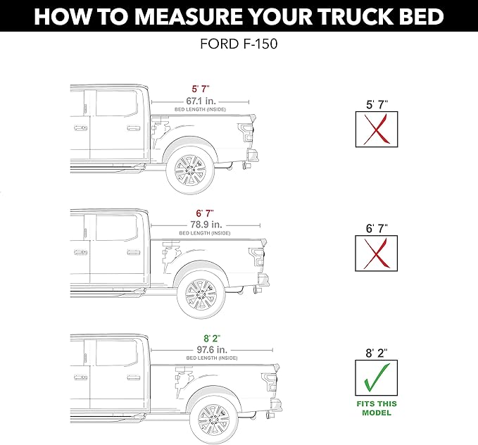 Gator ETX Soft Tri-Fold Truck Bed Tonneau Cover | 59314 | Fits 2015 - 2020 Ford F-150 8' 2" Bed (97.6")