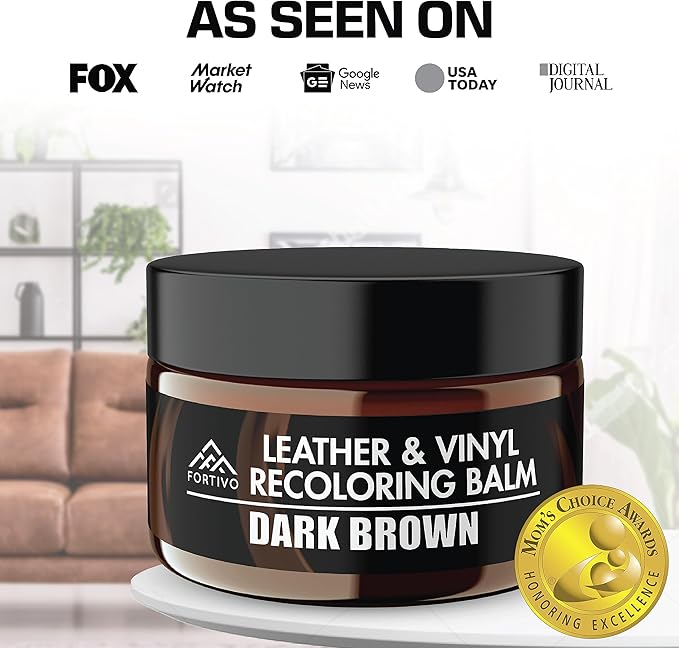 Leather Recoloring Balm, Color Restorer, Scratch Remover, Couch Paint and Repair, Leather Balm for Couches