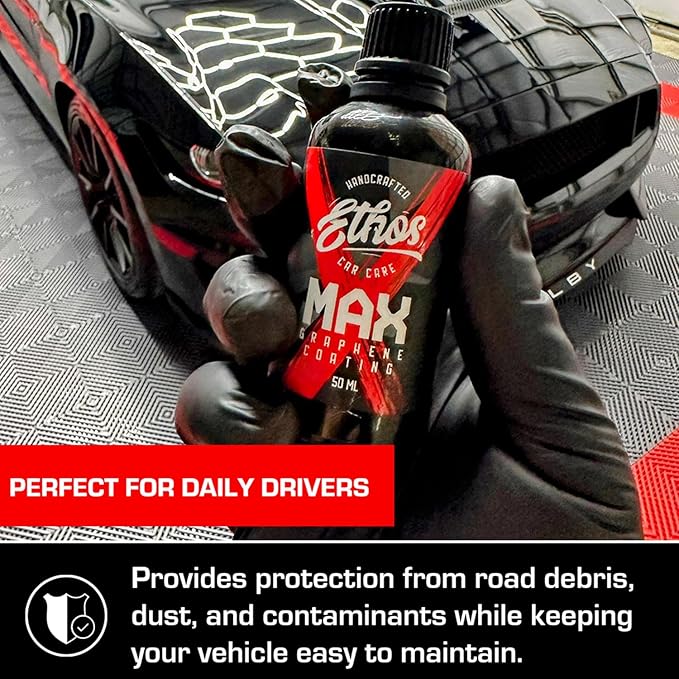 Graphene MAX Coating - Heavy Duty Protection - Graphene Ceramic Coating | 7+ Years Of Protection | Incredible Hydrophobic - Perfect for Daily Drivers