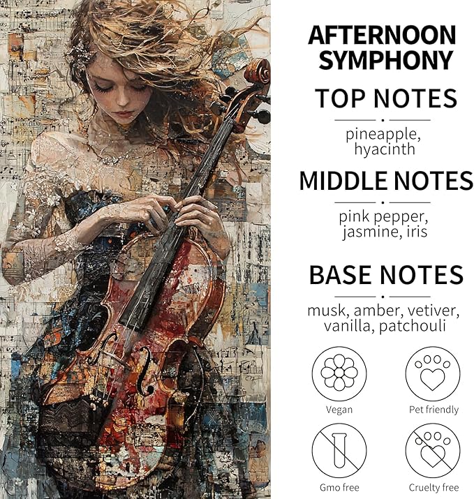 2- Pack Afternoon Symphony Car Air Freshener Hanging Long Lasting Car Scent Essential Oil Diffuser Car Perfume Inspired Fragrances for Men and Women by VUTOLLOSA