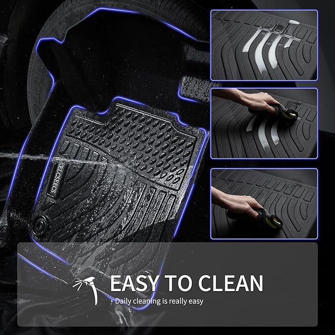 KELCSEECS Floor Mats & Cargo Liner for 2011-2022 2023 Dodge Charger RWD/Chrysler 300 RWD All Weather Car Mats Cargo Mat Trunk Mat Charger/Chrysler 300 Floor Mats Trunk Liner Black Accessories