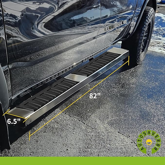 AUTOSAVER88 Running Boards Compatible with 2019-2025 Dodge Ram 1500 New Body Style Crew Cab with 4 Full-Size Doors (Excl. 1500 Classic), Stainless Steel Side Step Nerf Bar