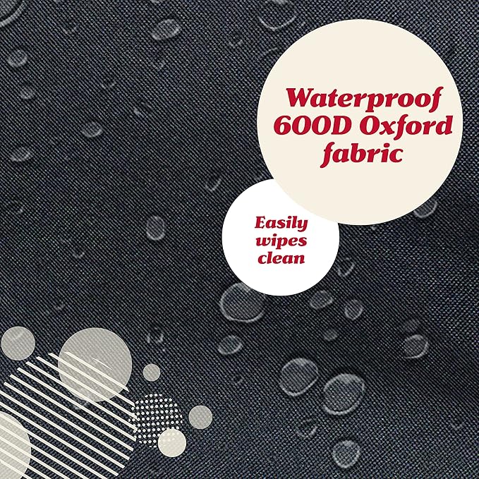 Lusso Gear Heavy Duty Kick Mats (2 Pk) - Back Seat Protector, Sag Proof, Waterproof, Car Back Seat Cover for Kids Who Make Big Messes, 3 Reinforced Storage Pockets, Premium Oxford Fabric (Gray)