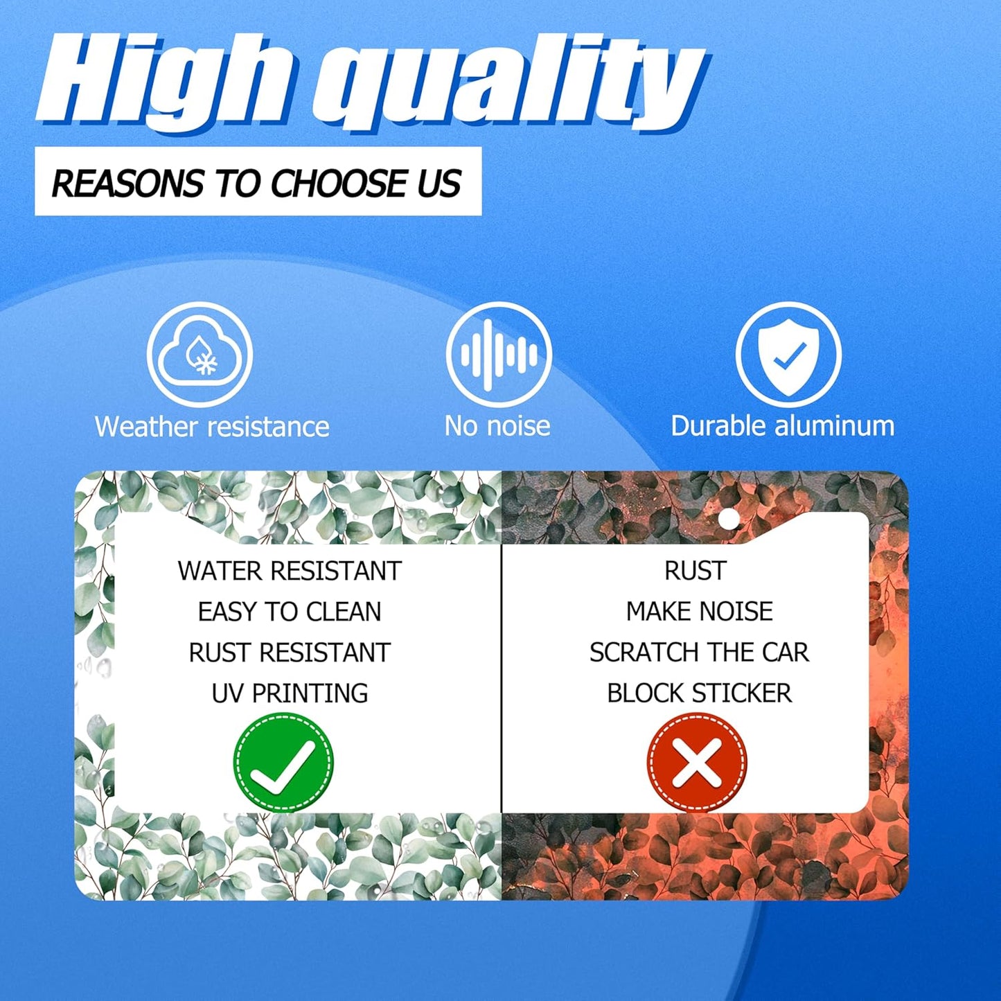 Green Leaf License Plate Frame Colorful License Plate Stainless Steel Funny License Plate Holder Personalized Leaves Car Accessory Decoration 12.3" x 6.3"for Men Women