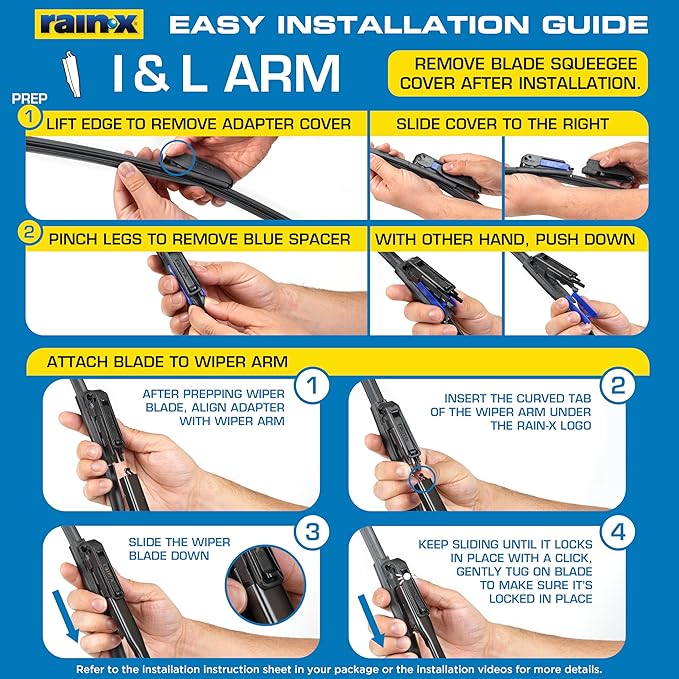 Rain-X 810350 Repellency Water Repellent Wiper Blades, 26" & 17" Windshield Wipers,New & Improved Version of Latitude [Amazon Exclusive]